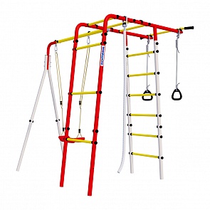 Детский спортивный комплекс для дачи ROMANA Лесная поляна - 3 + пластиковые качели R 103.26.05 (Romana, СГ000004933)